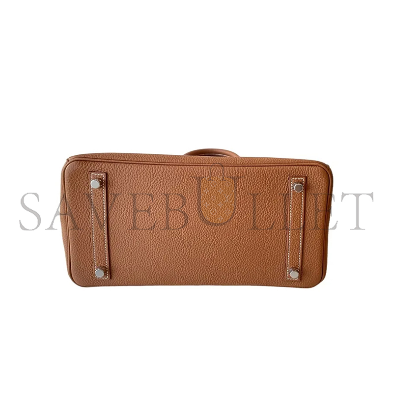 H**me5 master birkin 30 togo brown palladium hardware h030520ck37 (30*22*16cm)